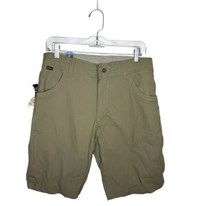 KUHL / Ramblr khaki lightweight quick dry 10” inseam hiking outdoor shorts / 32